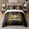 3Pcs Bedding SetPittsburgh Penguins Soft Bed Sheet and Two Pillowcases Home Bedroom Decor