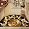 1Pcs Art Deco Golden Semi Circle Welcome Doormat Non-Slip for Outdoor Patio Porch Kitchen Bathroom Entryway Floor Mat