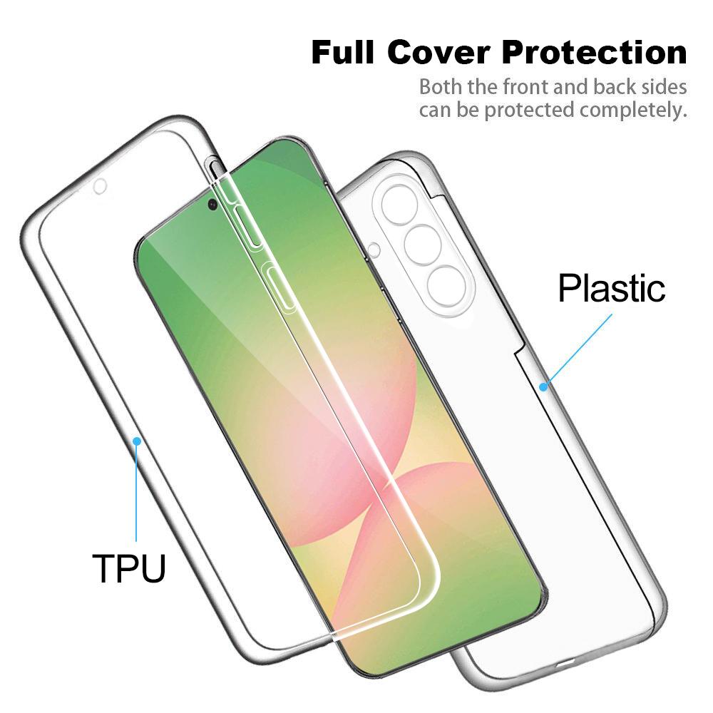 360 Full Body PC+TPU Claer Phone Cases For Samsung A56 A36 A16 A26 A55 A25 A35 A15 A54 A34 Anti-Scratch Screen Protector Cover