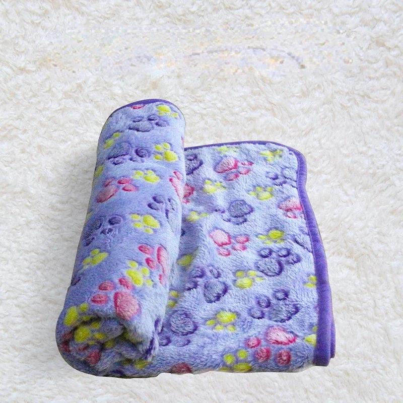 Soft Fluffy Pet Blanket Winter Warm Dog Blanket Cute Pet Bed Sheet Warm and Comfortable Cat and Dog Cushion Blanket Pet Supplies