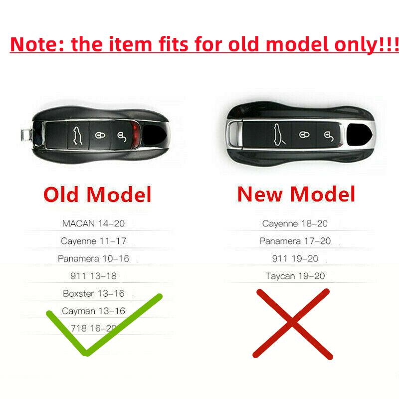 Kožené Pouzdro na Klíčenku Dálkové Ovládání Klíčů Kryt Klíče Plášť Klíče Náhradní Pro Porsche Boxster Cayman 911 Panamera Cayenne Macan