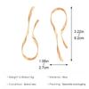 Retro Übertriebene Geometrische Asymmetrie Verzerrung Linie Metallnieten Ohrstecker für Damen Trendiger Rock Korea Ohrring Schmuck Geschenke