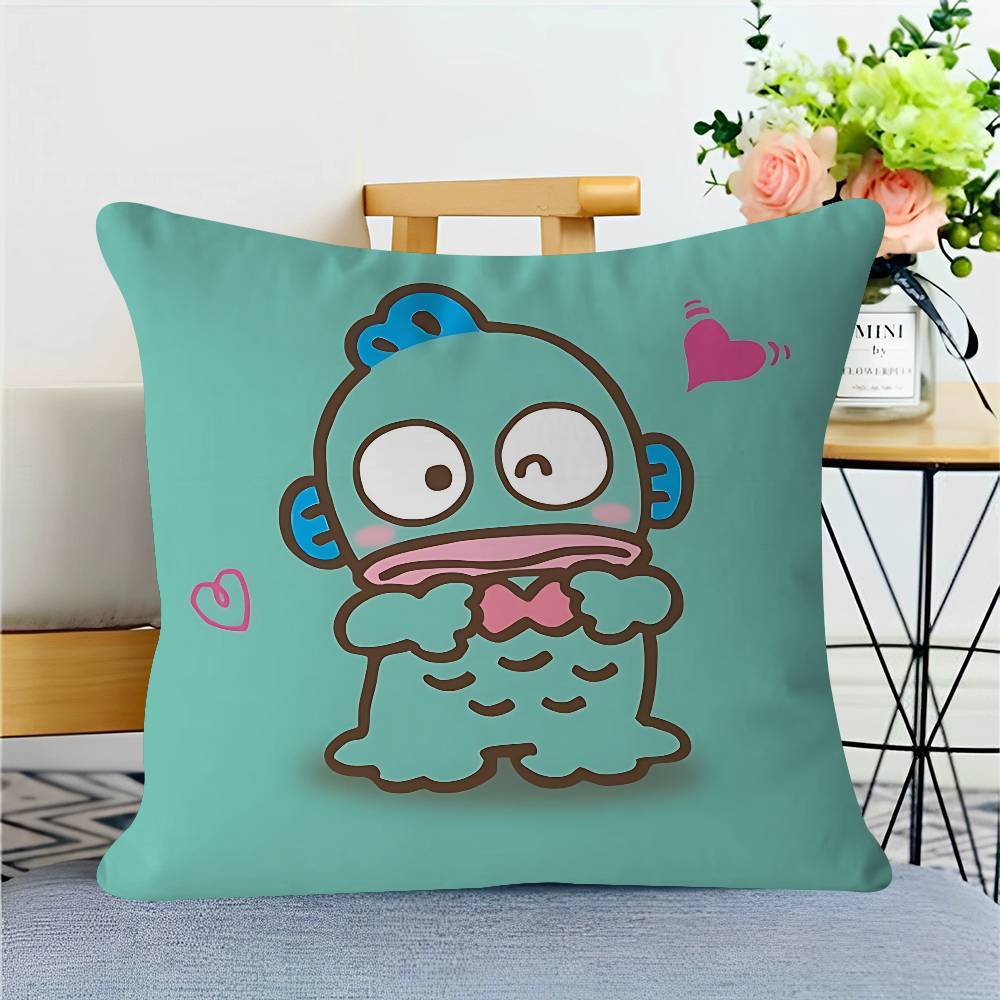 Cartoon H-Hangyodon Cushion Cover Car Throw Pillow Case For Sofa Car Christmas Gift 40x40cm 45x45cm