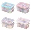 18pcs Portable Needlework Box Three-Layer Sewing Kit Box Sewing Tool Kit  Cross Stitching