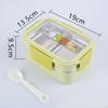 Double Layer Portable Stainless Steel Cartoon Food Container Microwave Bento Box for Kids Children Picnic School
