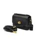 Coach Cassie 17 Brand Logo Detachable Shoulder Strap Refined Pebble Leather Shoulder Crossbody Tote Bag Small Women Handbags Black CW565-B4BK