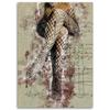 Canvas Print Woman In Cabaret Retro