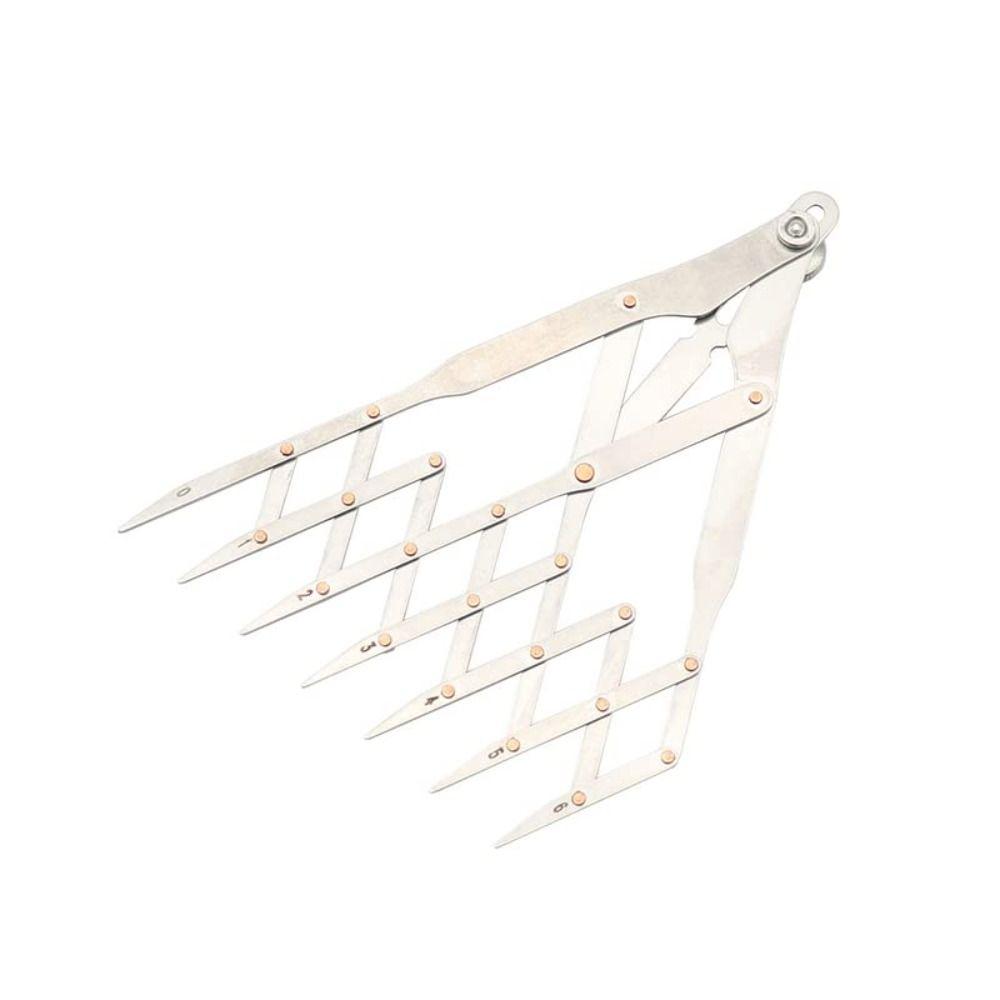 Equally Spacing Sewing Gauge Quick Mark Stainless Steel Space Divider Auxiliary Tool 5/7/11 Teeth Isometric Divider Ruler