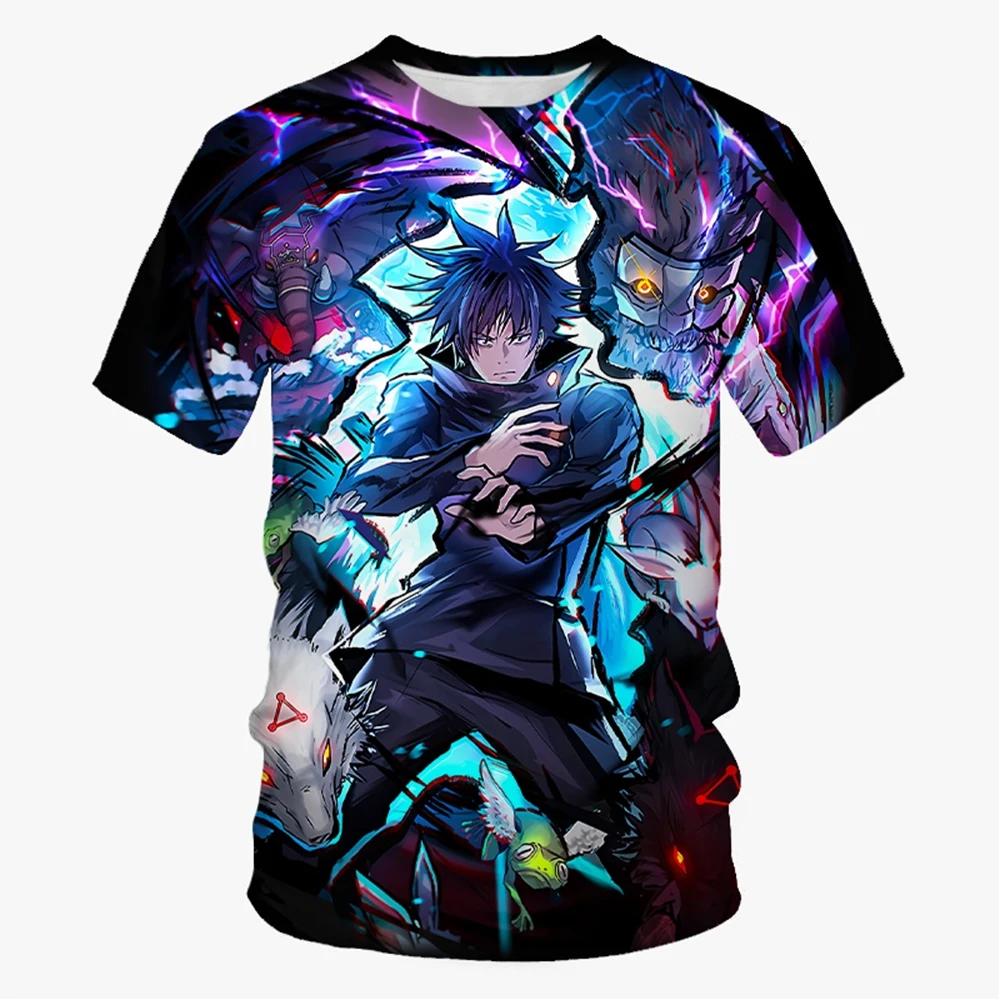 Summer Trendy Anime 3D Printed T-shirt Neutral Fashion Anime Fashion Casual Comfortable Short Sleeve Men's Women's T-shirt