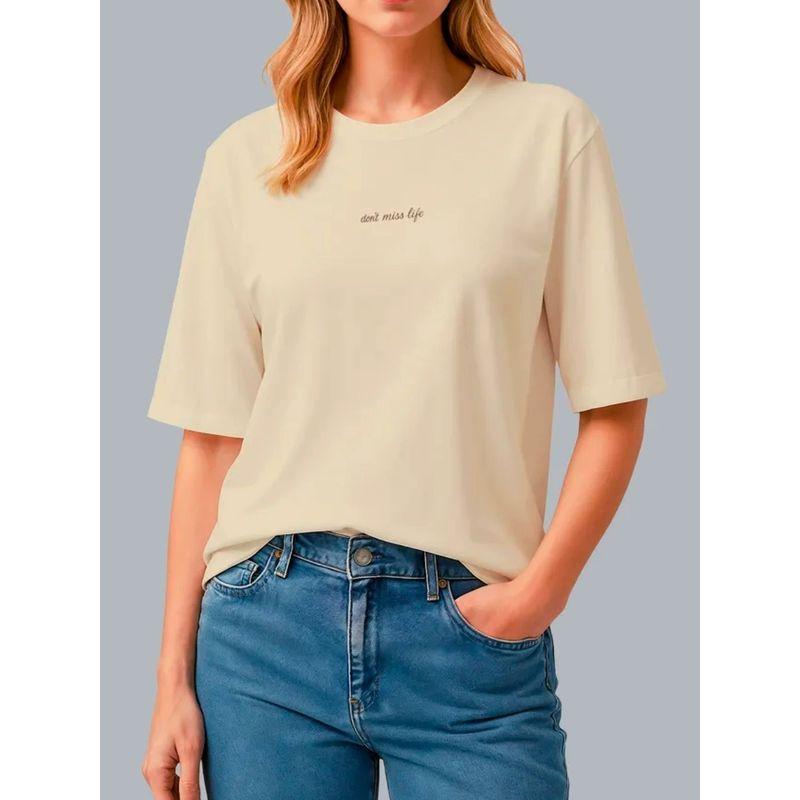New Fashion T-shirt Fashion Wind New Fashion Casual Loose Round Neck Print Cotton T-shirt Top