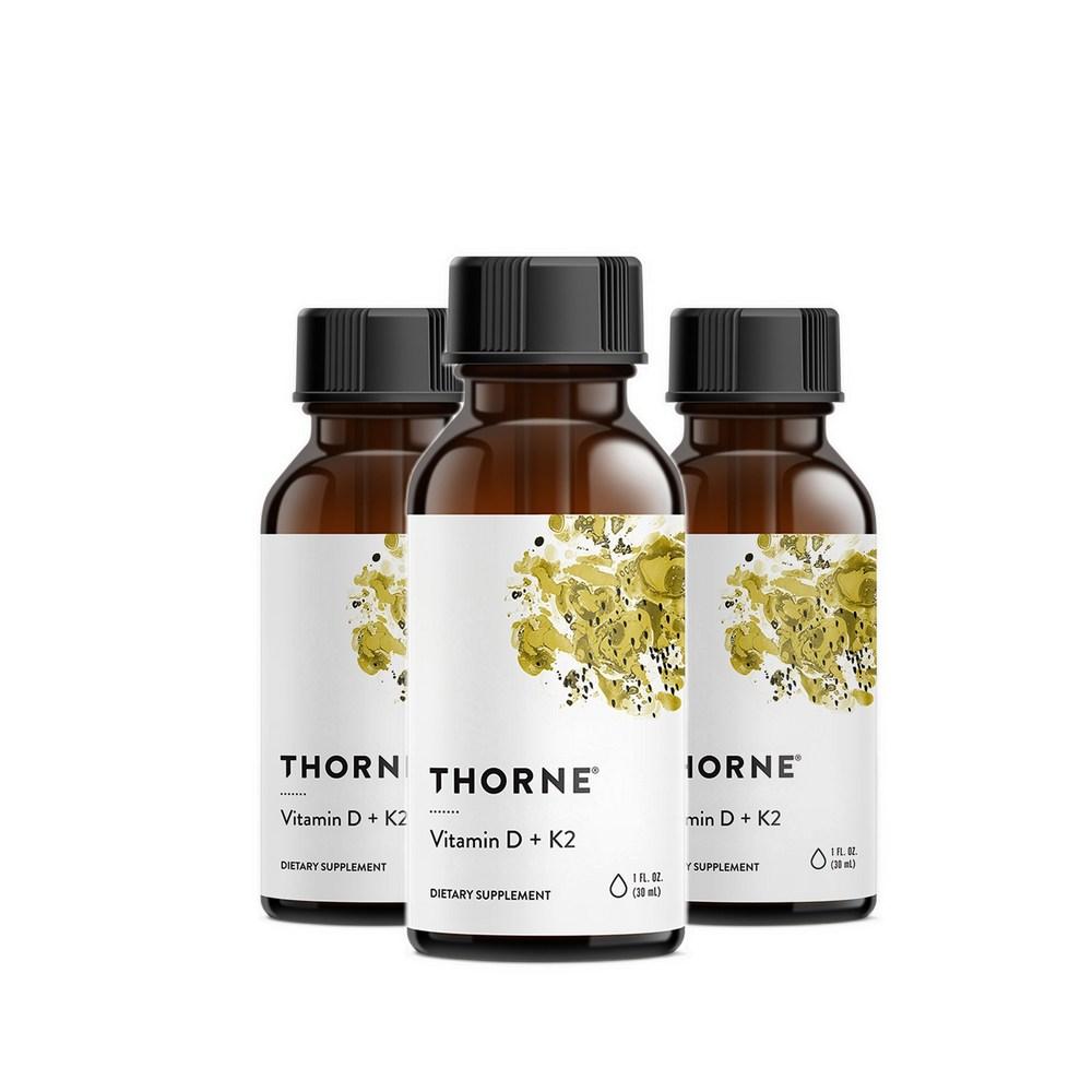 Thorne Research Vitamin D K2 30ml 3 pcs