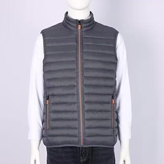 inotenka Down Large Zippered Cold Weather Loungewear Ultra-Lightweight Vest, M-6XL, Men's, Inner-Padded, Sizes, Autumn/Winter Clothes, Women's,