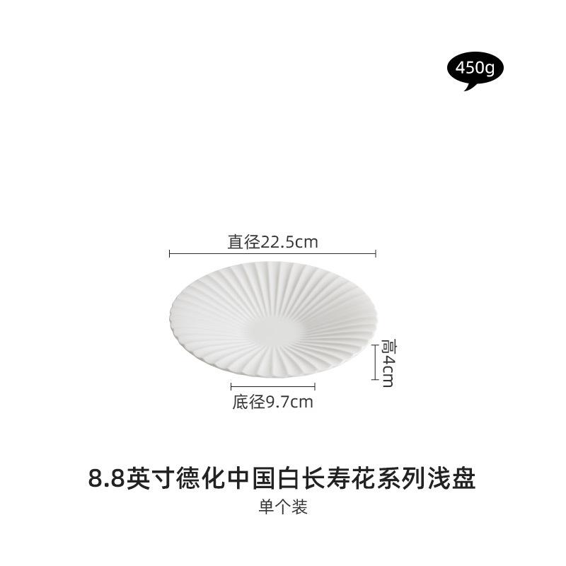 

Белые фарфоровые тарелки, блюда, изысканная посуда, гостиничная посуда, подглазурная цветная текстура, блюда западной кухни, салатники. No specification