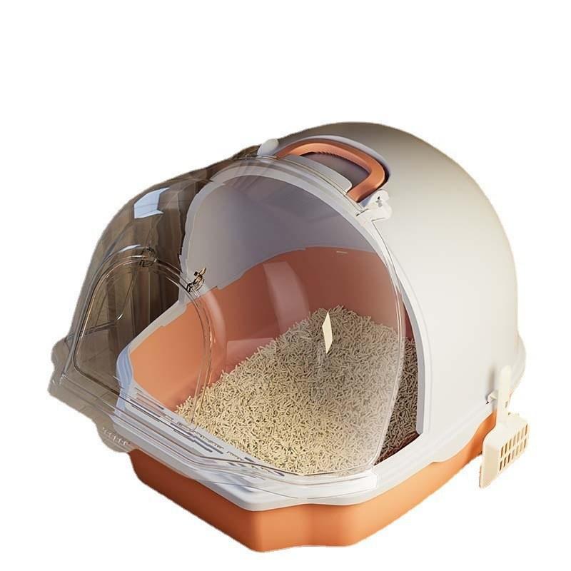 Litiere pentru pisici supradimensionate, complet/semi-închise, cu sertar, toaletă pentru pisici, dezodorizant și anti-stropire, bazin pentru litieră pentru pisici, accesorii pentru pisici