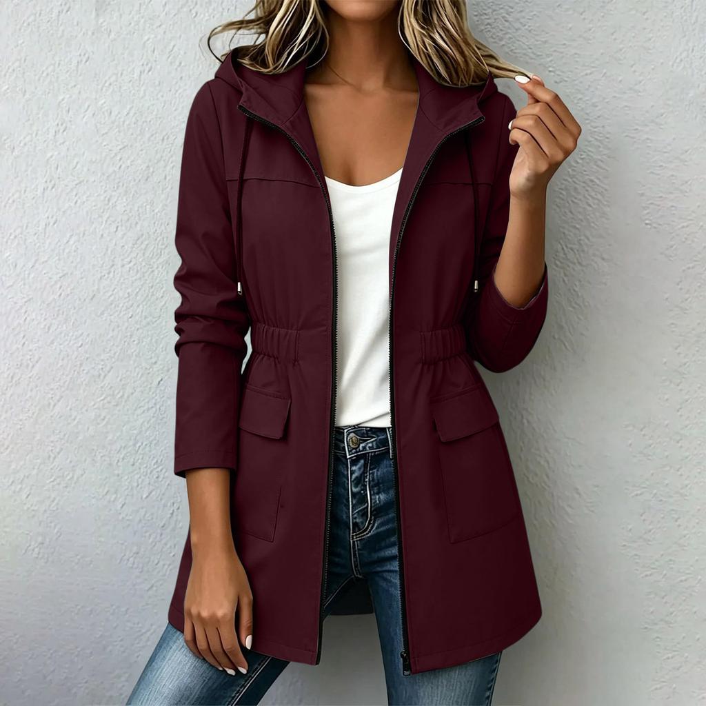 Women's Casual Zip-Up Hoodie Sweatshirt with Pockets