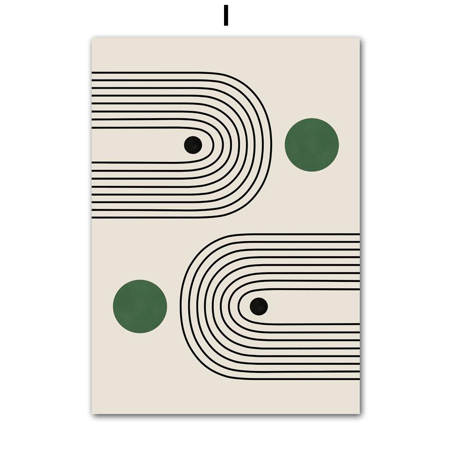 Abstraktes grünes Farbblocklinien-Leinwandgemälde, Poster, Druckgrafik, minimalistische Wandkunst, nordische Leinwandmalerei, Heimdekoration