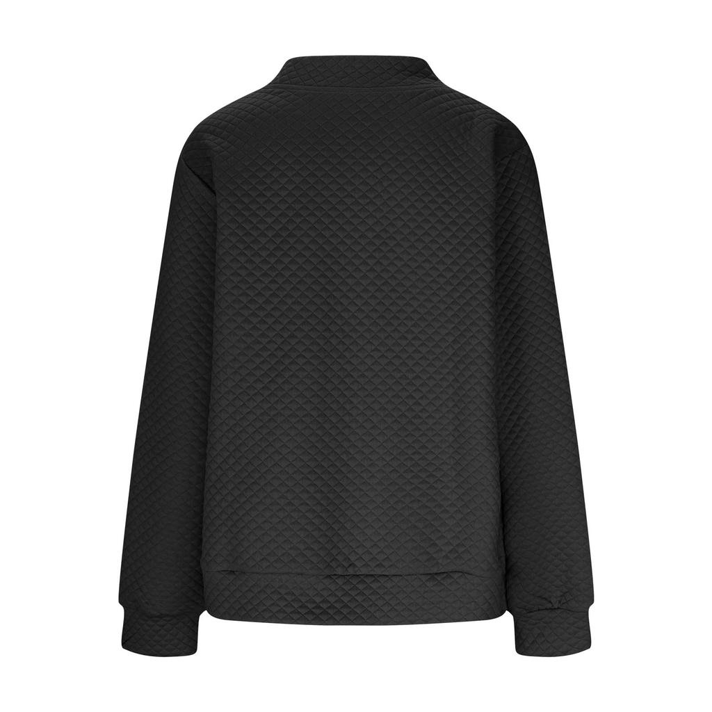 Women's Loose Comfortable Casual Fashionable Zipper Jacket Solid Color Jacket