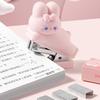 Mini Doll Stapler 400pcs 24/6 Staples Set Cartoon Capybara Bear Rabbit Duck Portable Binder Office Binding Tools School