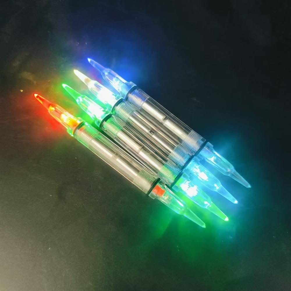 Bass Spoon Fishing Flash Lamp Diamond Shape Fishing Squid hook LED Lure Light with hook