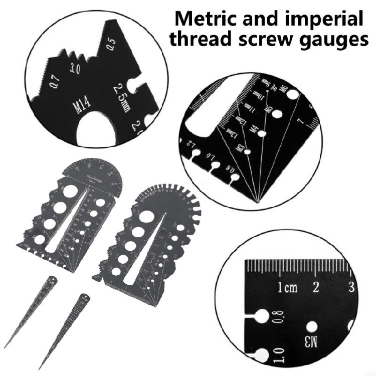 Efficient Stainless Steel Thread Screw Gauge Machine Manufacturing Gauge for Precise Metric and British Measurements