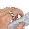 Versatile Adjustable Heart Ring for Women - Elegant Layered Design