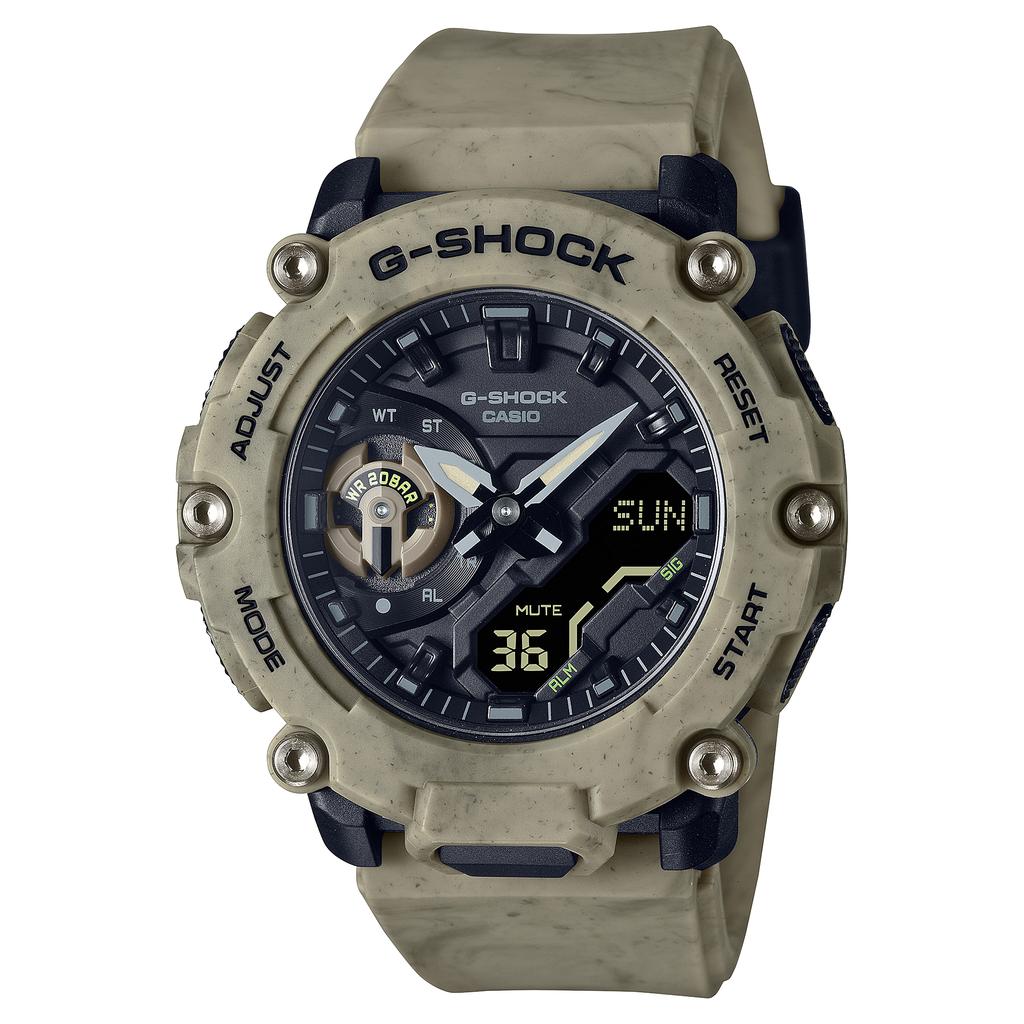 Casio Men's Resin 200M Water Resistant Digital Shock Resistant Quartz Watch GA-2200SL-5A