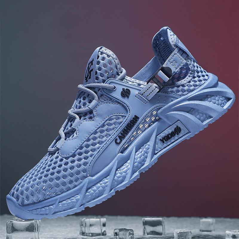 New Fashionable Men's Delicate Comfortable Flexible Breathable Anti Slip Wear-resistant Mesh Casual Sports Shoes Sneakers