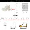 Fashion Chunky Platform Sneakers for Women Thick Bottom Non Slip Sports Shoes Woman 2025 Spring Autumn Fashion Breathable Dad Sneakers
