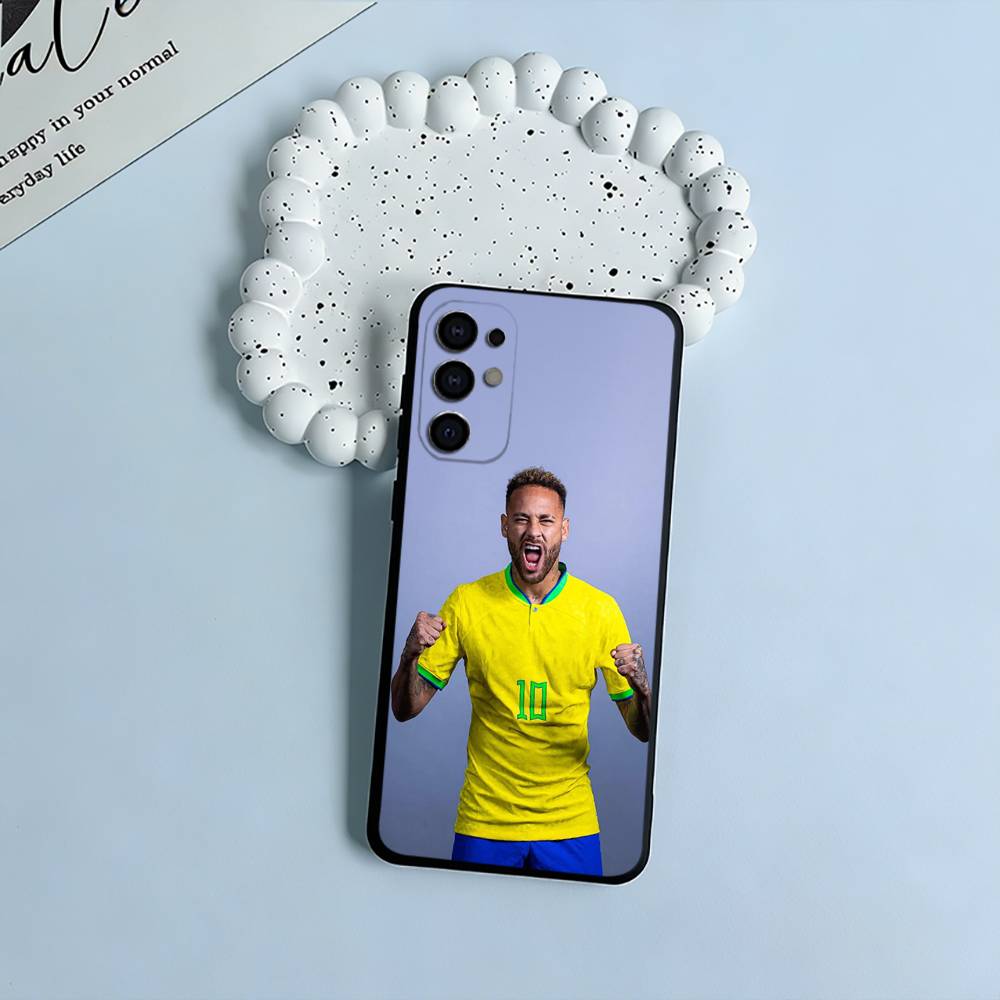 N-10-Neymar Black Soft Silicone Phone Case for Samsung S25, S24, S21, S22, S23, S30, Ultra, S20, Plus, FE, Lite