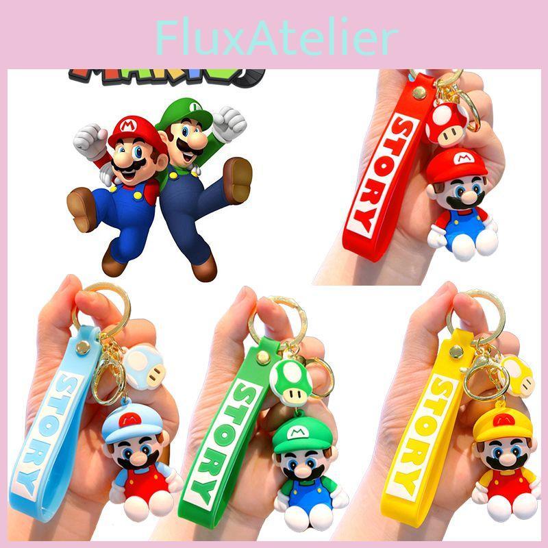 Keychain Super Mario Toy Cartoon Key Ring Bag Pendant Doll Kids Gifts Decorate
