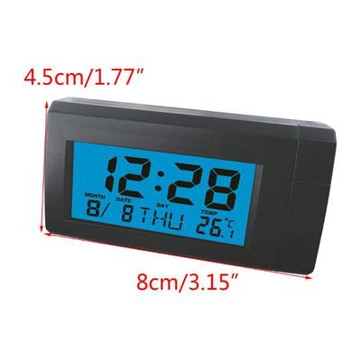 Termometro per auto con retroilluminazione? Funzione Orologio digitale Elettronica per auto Indicatore display LCD per temperatura interna