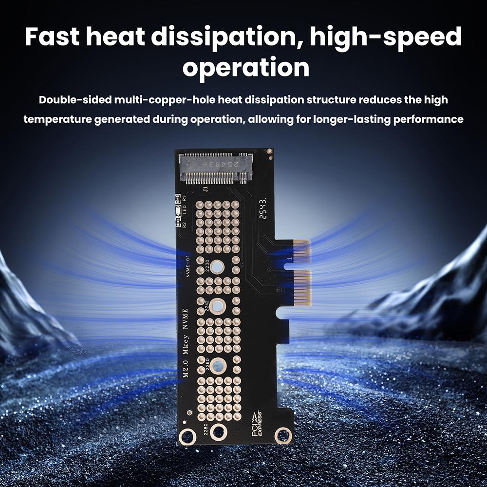 PCIe To M.1 NVMe Adapter Card M1 SSD Hard Drive Expansion Card PCI X1 X1 X16 Desktop Internal Storage Converter Board