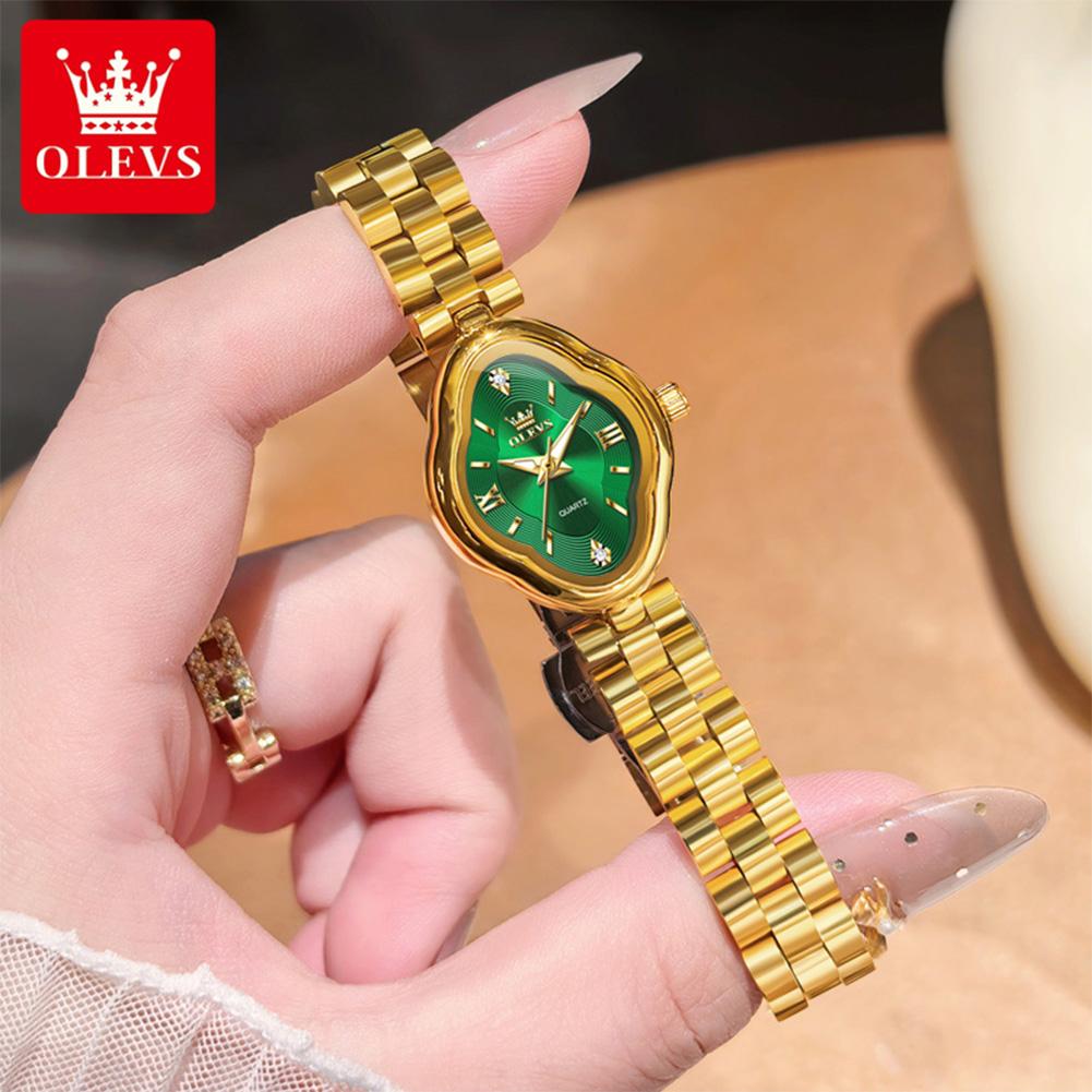 OLEVS Gold Woman Watch Fashion Waterproof Luminous Original Quartz Watch for Women Fashion Elegant Ladies Watches
