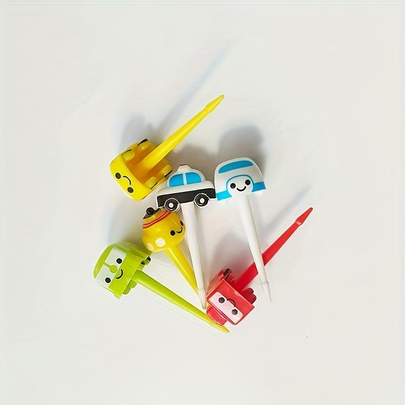 6pcs Fruit Fork Airplane Cake Fruit Toothpick Fork Party Supplies Cupcake Decoration