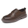 Spring Brand Men's Leather Oxford Shoes Men's Business Thick Sole Genuine Leather Shoes Office Dress Leather Shoes Casual Shoes