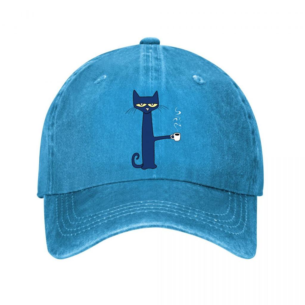Cat Coffee Sweat Absorbing Are Machine Festivals Perf Washed Baseball Cap Outdoor For Womens Unisex FeUnisex