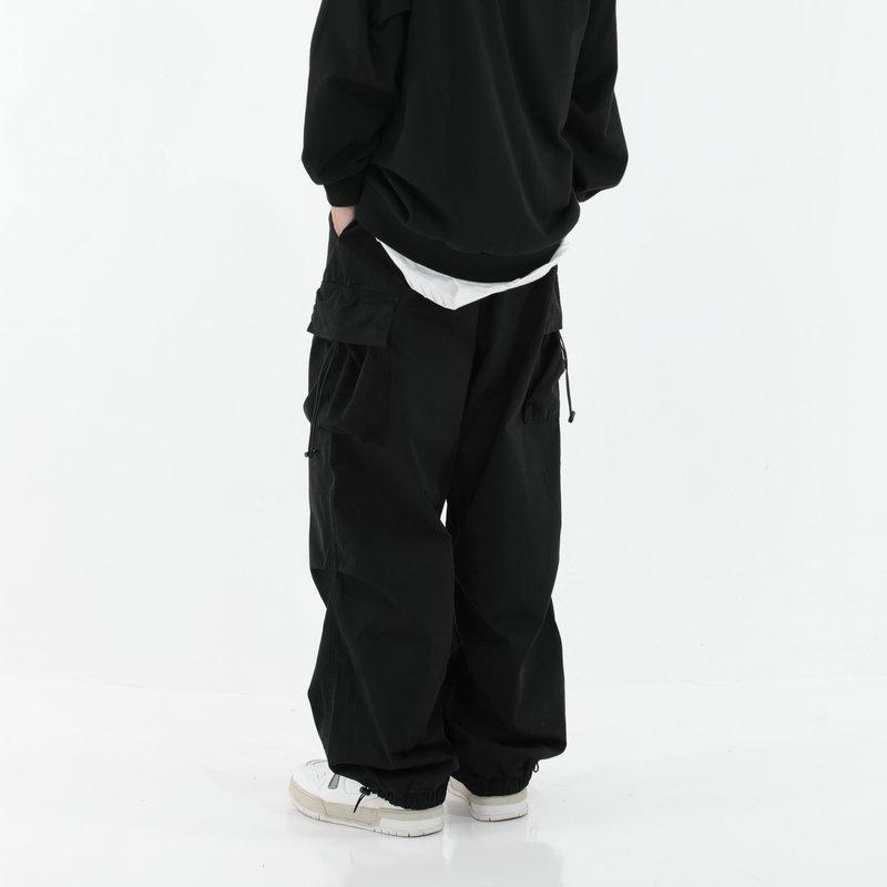Pantalon Cargo pour hommes, Streetwear, Harajuku, décontracté, taille élastique, jambes larges, jogging pour hommes, printemps été