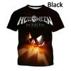 Men's T-Shirt Halloween 3D Print Cool Heavy Metal Rock Band Summer Men's Short-Sleeved Outdoor Casual Breathable Men's Clothing