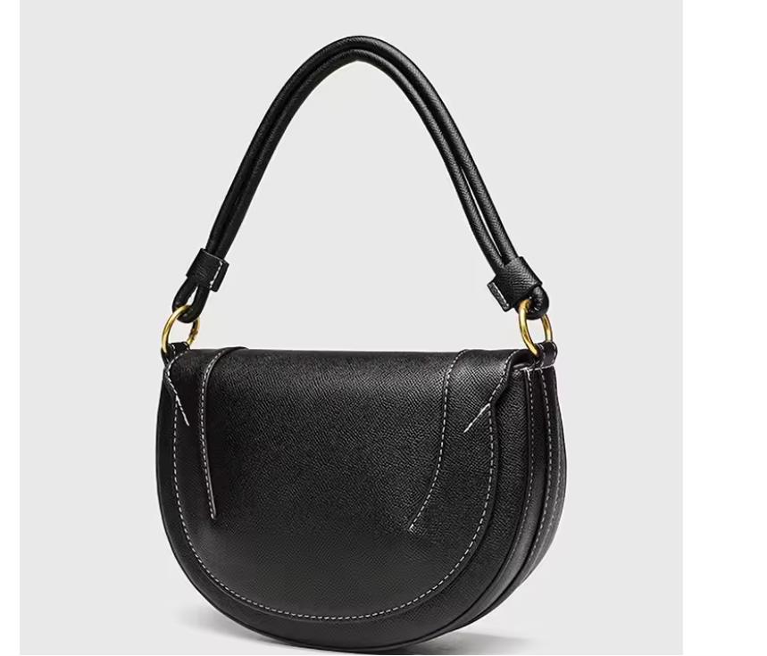 Fashionable and Casual Hand-held Saddle Bag, Versatile for Commuting, Single Shoulder Crossbody Bag