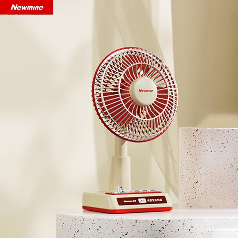 Newman Retro Oscillating USB Desk Fan