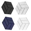 Set of 12 Soundproof Foam Tiles Hexagonal Self Adhesive Wall Panel Polyester Soundproof Wall Panel Soundproof Foam Panel