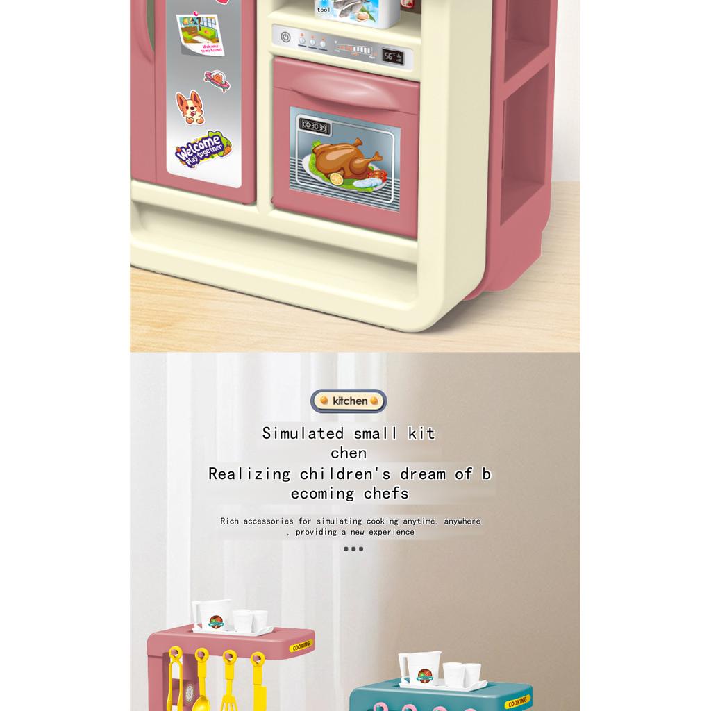 Kid's Play Kitchen Set Cooking Toy for Boys and Girls