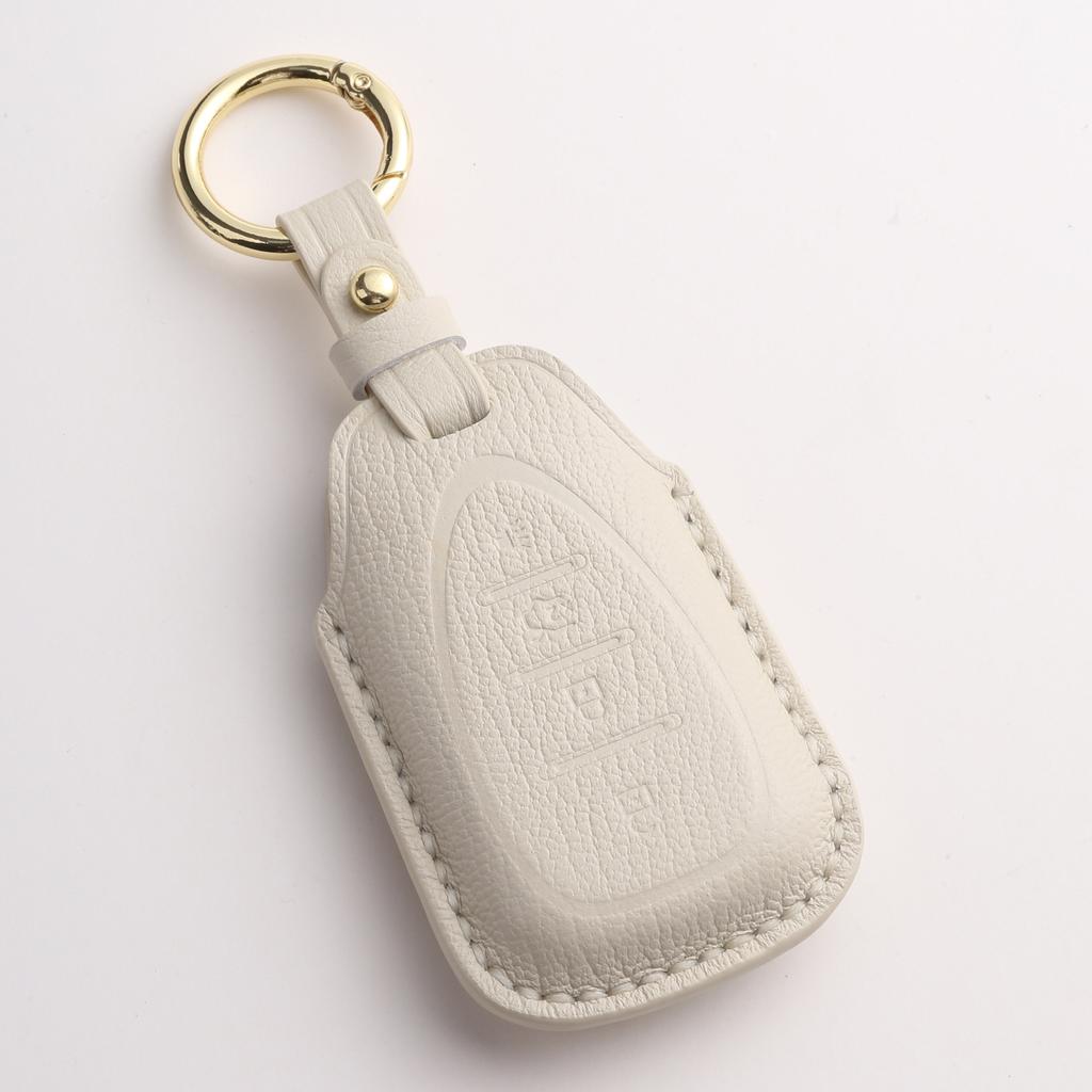 Customized for Chevrolet car key cover, hand-stitched real cowhide, high-end key bag, shell buckle