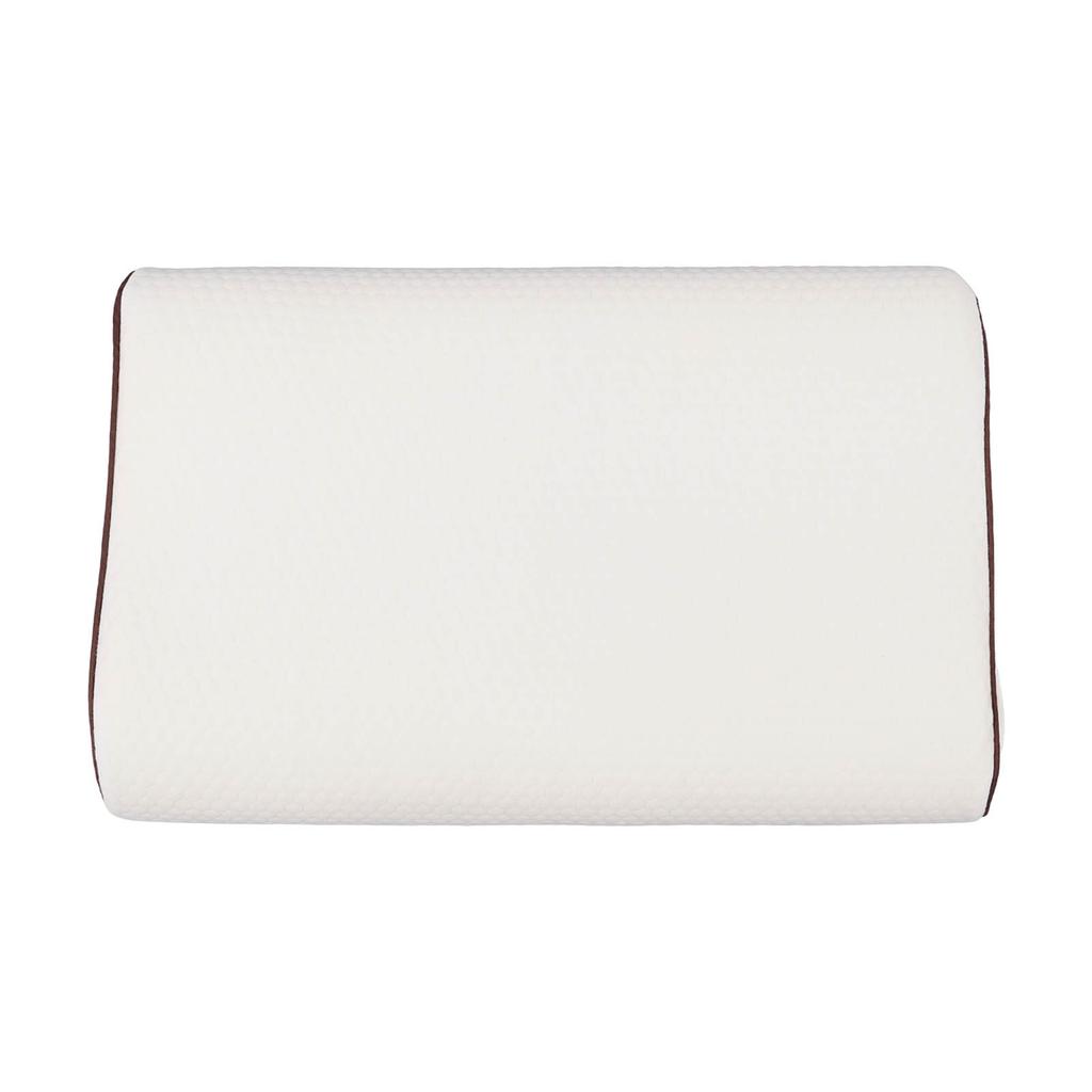 Memory Pillow for Pain Relief High Density Slow Wavy Cervical Neck Support Pillow for Side Back Stomach Sleeper White