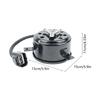Radiator Cooling Fan Motor Heavy Duty Construction with Enhances Flows Efficiency Replaces 253863K175 for Vehicle
