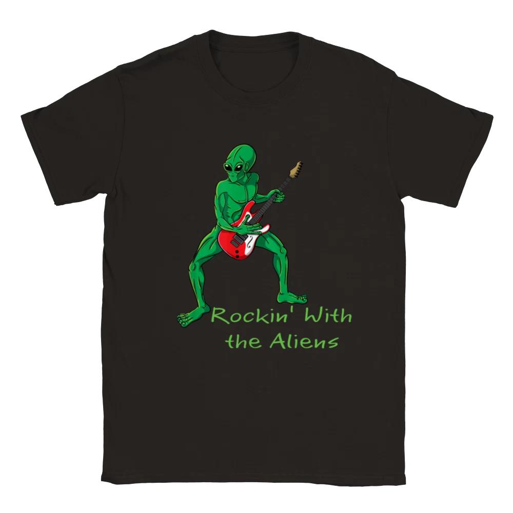 Rockin  with the Aliens - Classic Unisex Crewneck T-shirt L
