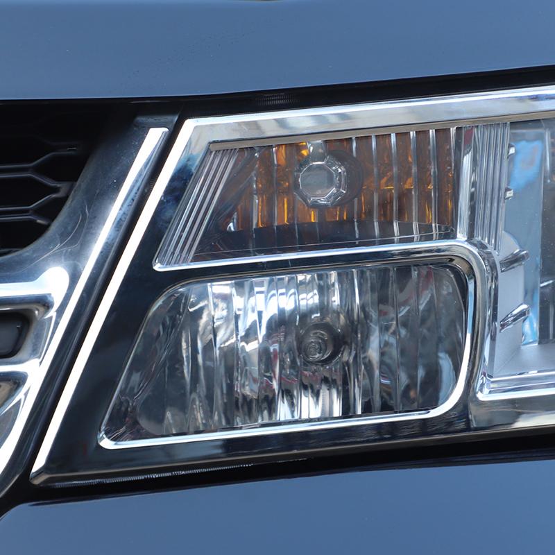 Car Front Headlight Covers  ABS Lamp Decoration For Dodge Journey 2011-2020 Exterior Accessoriess 