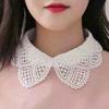Fake Collar For Shirt Detachable Collars Solid Shirt Lapel Blouse Top Men Women Black White Girls Top Clothes QH132