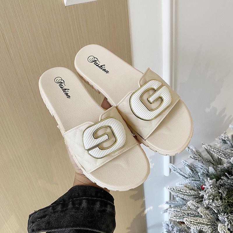 

Женские весенние однотонные тапочки с квадратным носком и бантом, повседневные нескользящие пляжные тапочки на плоской подошве, размеры 36-41 38-39