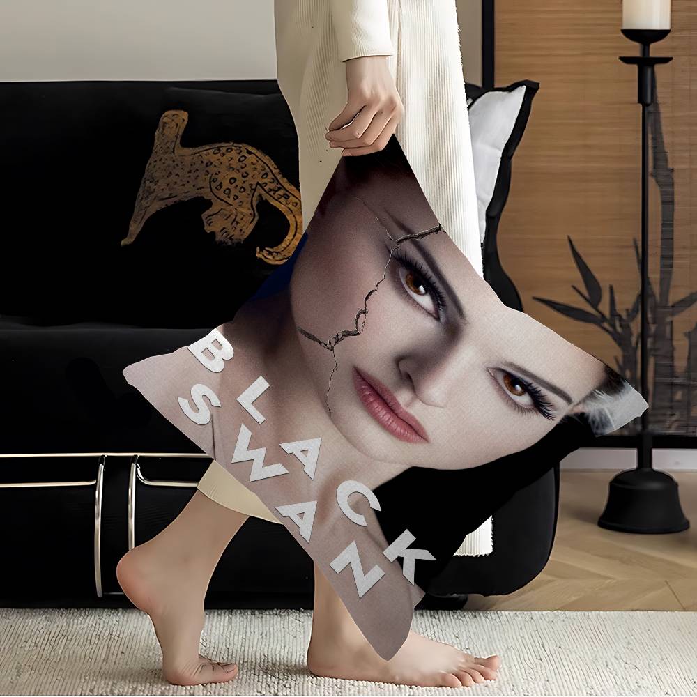 B-Black S-Swan Movie Maple Design Cushion Cover Happy Autumn Harvest decor Holiday Decorati Pillow Cover